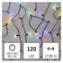 EMOS LED vianočná reťaz – tradičná, 17,85 m, vonkajšia aj vnútorná, multicolor