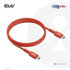 CLUB 3D Club3D kabel USB-C, Oboustranný USB-IF Certifikovaný data kabel, PD 240W(48V/5A) EPR M/M 1m