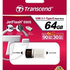 TRANSCEND Flash disk 64GB JetFlash®890S OTG, USB 3.1 typ C/A (R:90/W:30 MB/s) strieborná