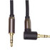 PremiumCord HQ stíněný kabel stereo Jack 3.5mm - Jack 3.5mm zahnutý 90°, 5m