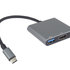 PremiumCord Adaptér USB-C na HDMI + USB3.0 + PD, rozlišení 4K a FULL HD 1080p