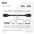 CLUB 3D Club3D Ultra Rychlý HDMI™ Certifikovaný, 4K120Hz 8K60Hz 48Gbps M/M 5m/16.4ft, 28 AWG