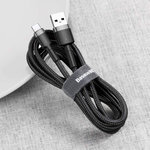 Baseus Cafule USB-A/C kábel 3A 2m čierny (CATKLF-CG1)