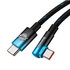 Baseus MVP2 USB-C/C kábel, 100W, 1m čierno/modrý (CAVP000621)