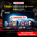 STRONG Sweet.tv predplatné 3 mesiace balík "L"+ 3 kinopremiéry