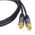 PremiumCord HQ stíněný kabel stereo Jack 3.5mm-2xCINCH M/M 3m