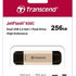 TRANSCEND Flash disk 256GB JetFlash®930C, TLC, USB 3.2/USB typu C (R:420/W:400 MB/s) čierna