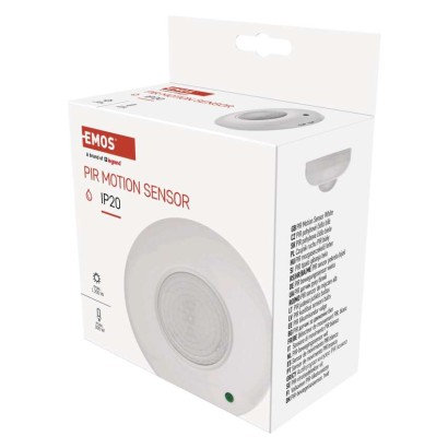 EMOS PIR senzor (pohybové čidlo) IP20 1200W, biely