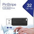 VERBATIM Flash disk 32 GB Store 'n' Go PinStripe, čierny