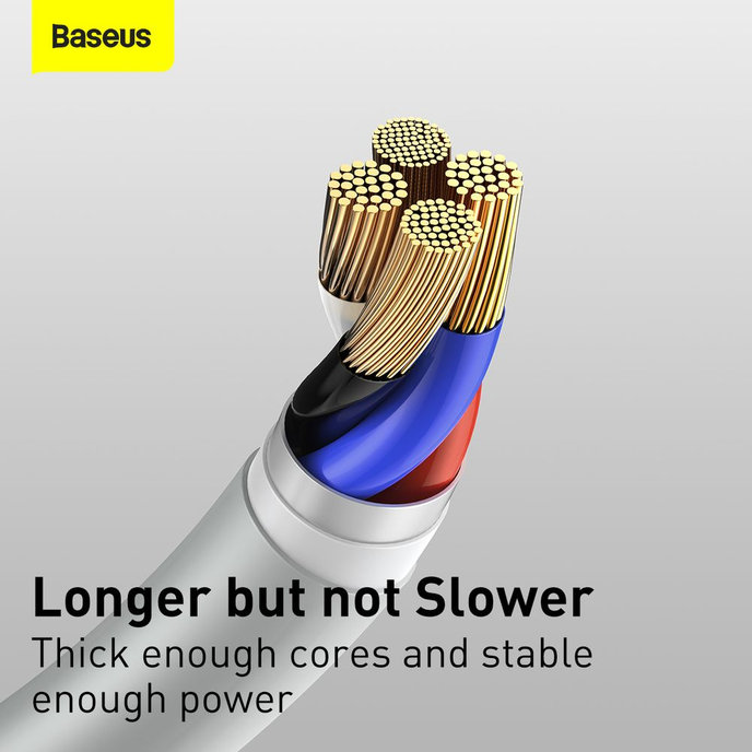 Baseus Wisdom USB-A/C kábel 1,5m 5A 2ks