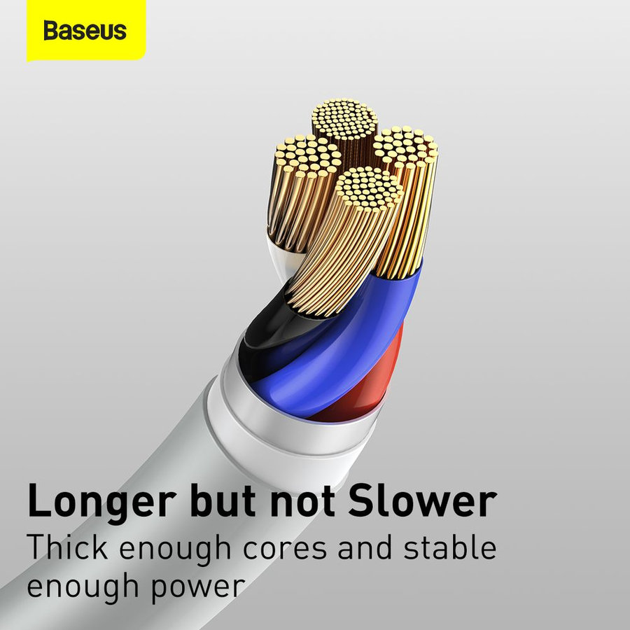 Baseus Wisdom USB-A/C kábel 1,5m 5A 2ks