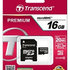 Karta TRANSCEND MicroSDHC 16 GB triedy 10 + adaptér