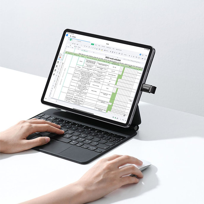 Baseus Converter Ingenuity Series Mini USB-A to Type-C, čierny