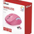 Bluetooth optická myš TRUST Yvi Wireless Mouse USB, ružová