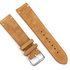 RhinoTech univerzální řemínek Genuine Suede Leather Quick Release 18mm hnědý