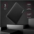 AXAGON EE25-SLC, USB-C 3.2 Gen 1 - SATA 6G 2.5" SLIDE box, bezskrutkový, čierny