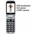EVOLVEO EasyPhone FS, vyklápěcí mobilní telefon 2.8" pro seniory s nabíjecím stojánkem (červená barva)