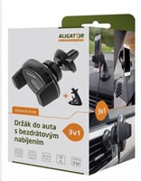 Aligator držák do auta HAK1 s bezdrátovým nabíjením 3v1