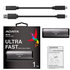 A-DATA Externý SSD disk ADATA 512 GB SE760 USB 3.2 Gen2 typ C Titanium Grey