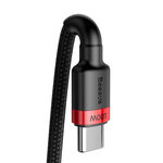 Baseus Cafule USB-C/C kábel PD 2.100W 2m čierno-červený(CATKLF-AL91)