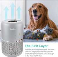 Levoit Core PET 350 čistička vzduchu - prostory se zvířaty, bílá