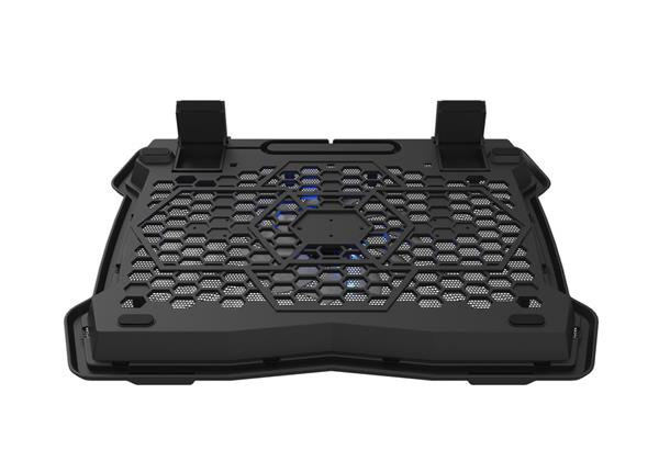 Chladiaca podložka Canyon NS-02, chladiaci podstavec s ventilátorom pre notebook 10´´ - 15.6", LED podsvietenie, čierny