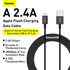 Baseus CALYS-A01 Superior Fast Charging Datový Kabel USB to Lightning 2.4A 1m Black