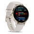 Garmin Venu® 3S, Nerezová luneta Soft Gold, pouzdro Ivory, silikonový řemínek