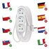 EMOS Predlžovací kábel 5 m / 3 zásuvky / biely / PVC / 1,5 mm2