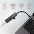 AXAGON HMC-GL3A, USB 3.2 Gen 1 húb, porty 3x USB-A + Gigabit Ethernet, kovový, kábel USB-C 20cm