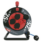 EMOS Weatherproof navijak kábla 25 m / 4 zásuvky / modrý / silikónový / 230 V / 1,5 mm2