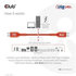CLUB 3D Club3D kabel USB-C, Oboustranný USB-IF Certifikovaný data kabel, PD 240W(48V/5A) EPR M/M 1m