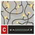 EMOS Standard LED spojovacia vianočná reťaz, 10 m, vonkajšia aj vnútorná, teplá biela
