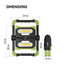 EMOS COB LED nabíjací pracovný reflektor P4536, 2000 lm, 8000 mA