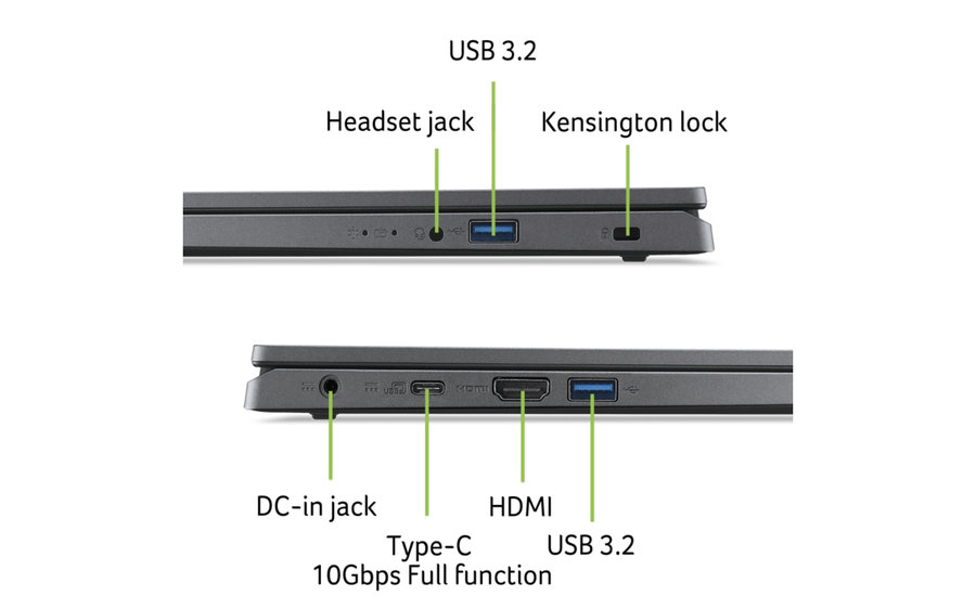 Notebook Acer Extensa 15/EX215-23-R4C8/R5-7520U/15,6"/FHD/16GB/512GB SSD/AMD int/W11H/Gray/2R