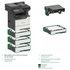 Multifunkčná tlačiareň LEXMARK Multifunkčná čiernobiela tlačiareň MX622ade, A4, 47 strán za minútu, 2048 MB, farebný LCD displej, duplex, DADF