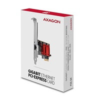 AXAGON PCEE-GIX, sieťová karta PCIe - 1x Gigabit Ethernet port (RJ-45), Intel i210AT, PXE, vrátane. LP
