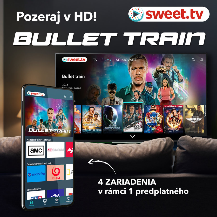 STRONG Sweet.tv predplatné 6 mesiacov balík "L" + 3 kinopremiéry