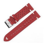 RhinoTech univerzální řemínek Genuine Leather Quick Release 22mm, červená