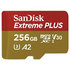 SanDisk Extreme PLUS/micro SDXC/256GB/200MBps/UHS-I U3 / Class 10/+ Adaptér