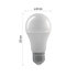 EMOS LED žiarovka Classic A60 / E27 / 10,5 W (75 W) / 1 060 lm / teplá biela / stmievateľná