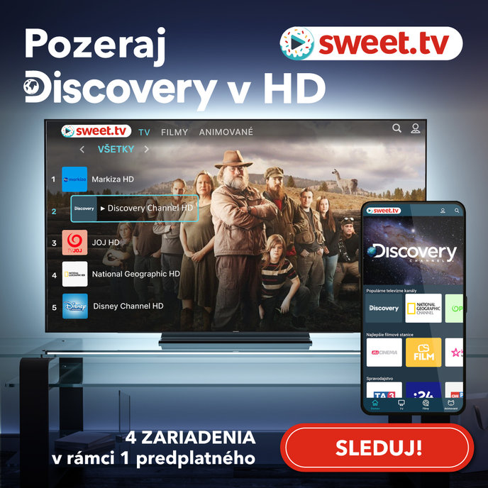 STRONG Sweet.tv predplatné 6 mesiacov balík "L" + 3 kinopremiéry