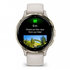 Garmin Venu® 3S, Nerezová luneta Soft Gold, pouzdro Ivory, silikonový řemínek