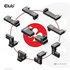 CLUB 3D Club3D set adapterů USB-C Gen2 angled adapter set of 2, 4K120Hz, 240W, (M/F)