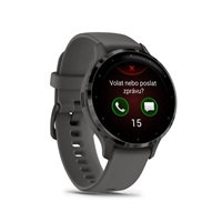 Garmin Venu® 3S, Slate/Gray, Silicone band
