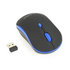 Bluetooth optická myš Gembird MUSW-4B-03-B/Cestovní/Optická/Bezdrátová USB/Černá-modrá