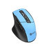 Bluetooth optická myš C-TECH Ergo WLM-05/Ergonomická/Optická/Bezdrôtová USB/Modrá