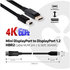 CLUB 3D Kábel Club3D Mini DisplayPort na DisplayPort 1.2 4K60Hz UHD obojsmerný, (M/M), 2 m