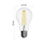 EMOS LED žiarovka Filament A67 / E27 / 11 W (100 W) / 1 521 lm / teplá biela