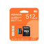 A-DATA ADATA MicroSDXC karta 512GB Premier Pro UHS-I V30S (R:100/W:80 MB/s) + SD adaptér
